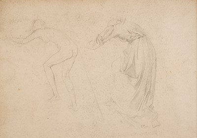 Lot 94 - Strudwick (John Melhuish, 1800-1862). Three studies of female figures, pencil on wove paper