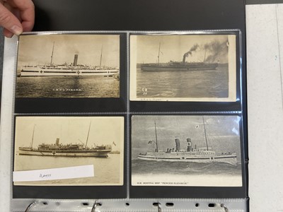 Lot 217 - WWI Hospital Ships. A collection of approximately 190 postcards of WWI hospital ships