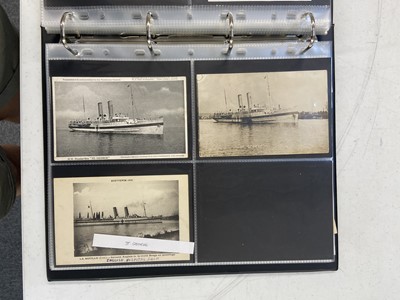 Lot 217 - WWI Hospital Ships. A collection of approximately 190 postcards of WWI hospital ships