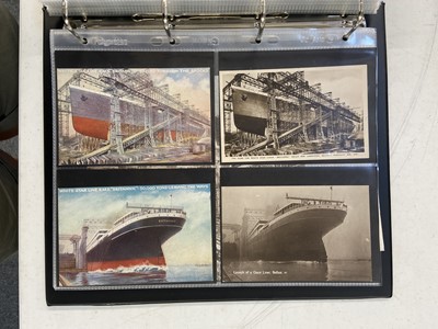 Lot 217 - WWI Hospital Ships. A collection of approximately 190 postcards of WWI hospital ships