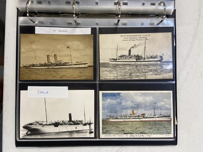 Lot 217 - WWI Hospital Ships. A collection of approximately 190 postcards of WWI hospital ships