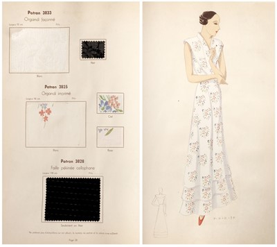 Lot 783 - Trade Catalogue. Soieries - Lainages [Silks - Woollens], Paris: Bram Caan, 1935