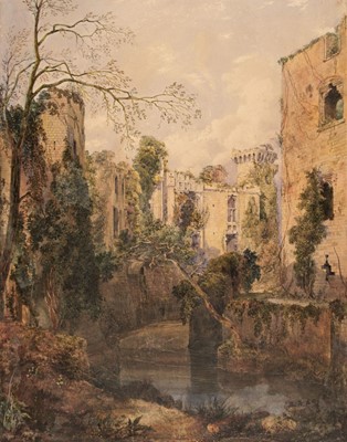 Lot 170 - English School. Ruins of Raglan Castle, Monmouthshire, circa 1840