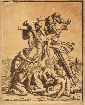 Lot 45 - Carpi (Ugo da, circa 1470-1532). The Deposition, after Raphael, circa 1520