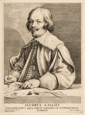 Lot 62 - Vorsterman (Lucas, 1595-1675). Portrait of Jacques Callot..., circa 1645