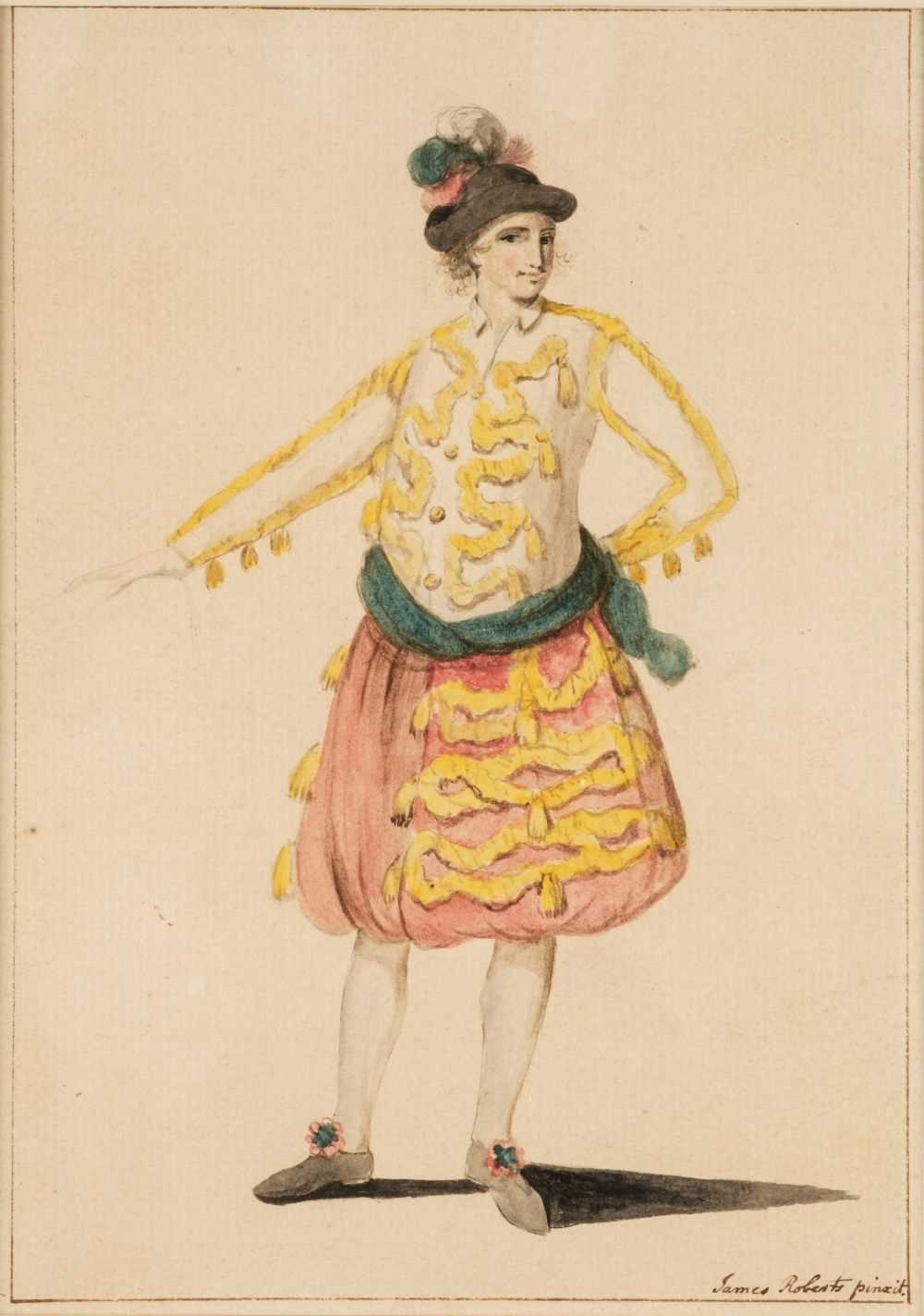 Lot 38 - Roberts (James, circa 1740-1809). Actor in Costume, watercolour