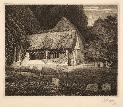 Lot 388 - Griggs (Frederick Landseer, 1876-1938). Stoke Poges, 1918, etching