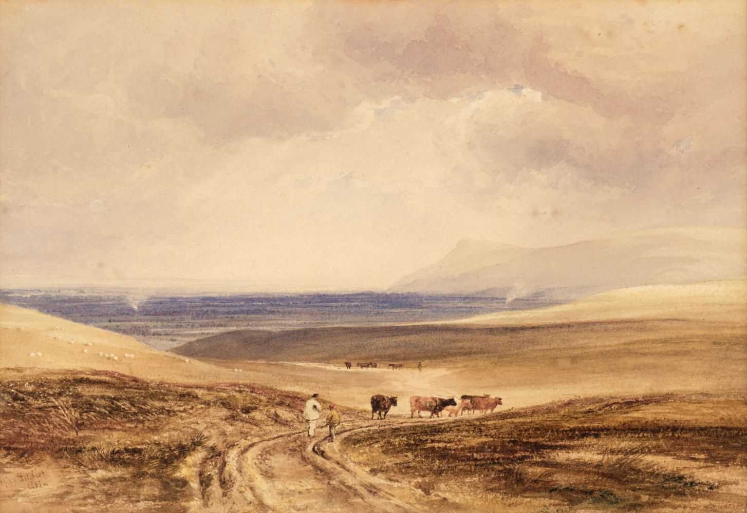 Lot 190 - Copley Fielding (Anthony van Dyke, 1787-1855). The Vale of Pevensey, 1837, watercolour