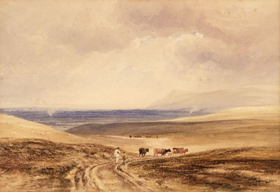 Lot 190 - Copley Fielding (Anthony van Dyke, 1787-1855). The Vale of Pevensey, 1837, watercolour