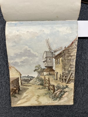 Lot 188 - English School. An album of watercolour views, early 19th century, & 1 other