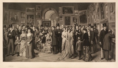 Lot 237 - Frith (William Powell 1819-1909). A Private View at the Royal Academy, photogravure