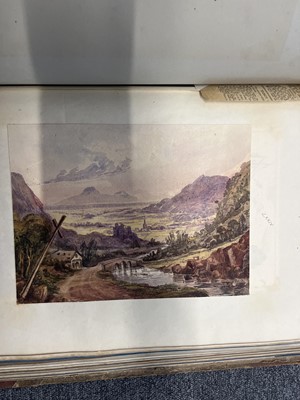 Lot 189 - English School. An album of watercolours, circa 1830s/40s