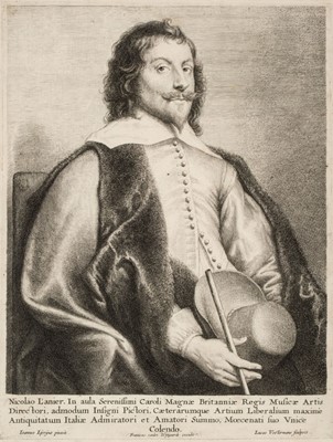 Lot 59 - Vorsterman (Lucas, 1595-1675). Nicolas Lanier, after Jan Lievens, published by Francoise van den Wyngarde