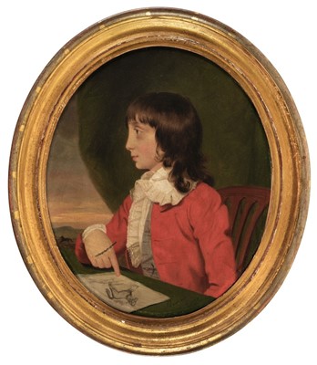 Lot 15 - Downman (John, 1750-1824). Portrait of a youth, circa 1770-1785