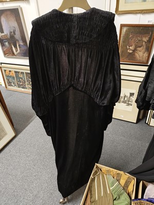 Lot 739 - Garments. A 1930s velvet opera coat & other early 20th century garments
