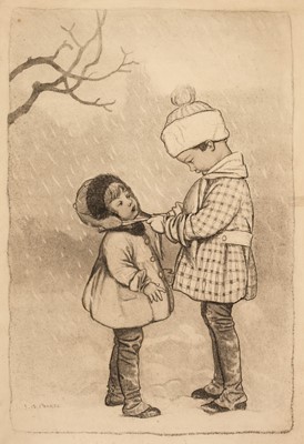 Lot 568 - Pearse (Susan Beatrice, 1878-1980). A Helping Hand, circa 1920-30, black ink and chalk, plus others