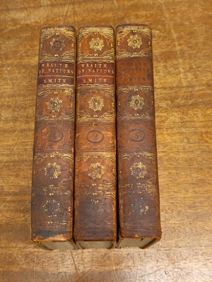 Lot 284 - Smith (Adam). An Inquiry into the Nature and Causes of the Wealth of Nations, 3 vols, 7th ed, 1793