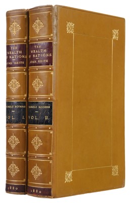 Lot 326 - Smith (Adam). An Inquiry into the Nature and Causes of the Wealth of Nations, 2 vols, 1880