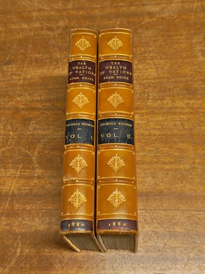 Lot 326 - Smith (Adam). An Inquiry into the Nature and Causes of the Wealth of Nations, 2 vols, 1880