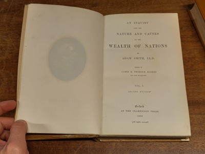 Lot 326 - Smith (Adam). An Inquiry into the Nature and Causes of the Wealth of Nations, 2 vols, 1880