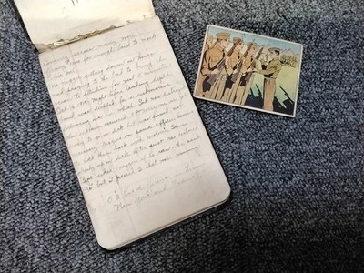 Lot 221 - WWI Pocket Diary. A manuscript diary kept by an American infantryman