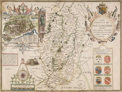 Lot 112 - Nottinghamshire. Speed (John), The Countie of Nottingham described..., [1676]