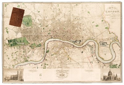 Lot 109 - London. Greenwood (C & J), Map of London from an actual survey..., Greenwood & Co, August 21st, 1827