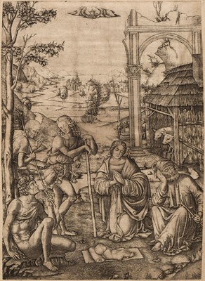 Lot 25 - Raimundi (Marcantonio, 1480-1534). Nativity, circa 1510-1530