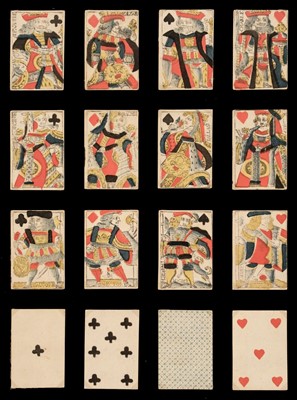 Lot 533 - French playing cards. Type I (pre-1701) Paris pattern, Strasbourg: Joseph Henri Beaufore, circa 1750