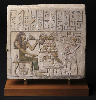 Lot 505 - An Egyptian Limestone Funerary Stela, circa 1900 BC