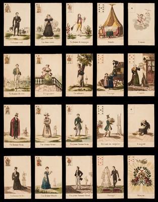 Lot 522 - French playing cards. Cartomancy or Fortune Telling pack, [Paris: Carpentier-Méricourt], c. 1830