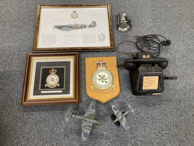 Lot 373 - RAF Memorabilia. A collection of RAF memorabilia relating to 616 Squadron