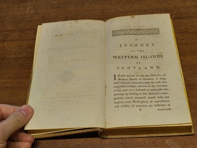 Lot 40 - Johnson (Samuel). A Journey to the Western Islands of Scotland, 1st edition, 1775