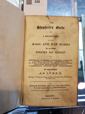 Lot 320 - Sheep marks. The Shepherd's Guide, by William Mounsey & William Kirkpatrick