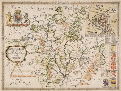 Lot 123 - Worcestershire. Saxton (Christopher & Lea Philip), Worcestershire and Citty..., [1689 - 94]