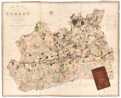 Lot 116 - Surrey. Bryant (Andrew), Map of the County of Surrey from actual survey..., June 1st 1823