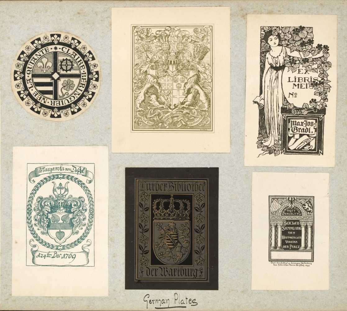 Lot 351 - Bookplates. An album of bookplates, late 19th/early 20th century