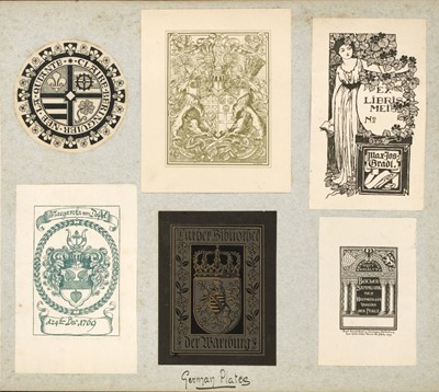 Lot 351 - Bookplates. An album of bookplates, late 19th/early 20th century