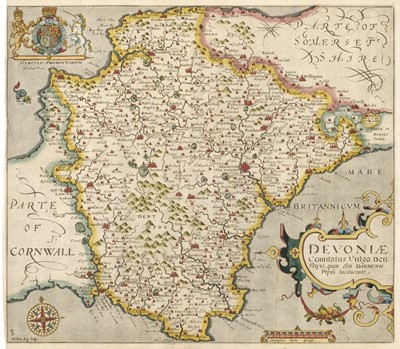 Lot 91 - Devon. Saxton (Christopher & Kip Wlliam). Devoniae Comitatus..., circa 1637