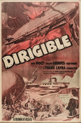 Lot 241 - Dirigible. US 1-sheet film poster, [1931], re-release 1949