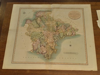 Lot 90 - Devon. Bowen (Emanuel). An Accurate Map of Devonshire Divided into its Hundreds, circa 1762