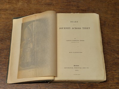 Lot 5 - Bower (Hamilton). Diary of a Journey Across Tibet, 1st edition, 1894