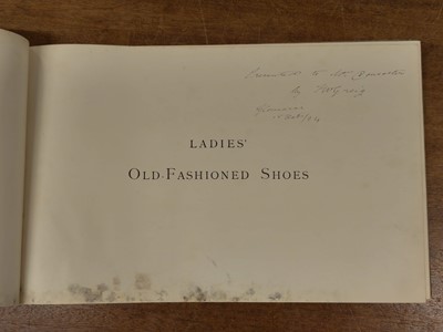 Lot 380 - Greig (Thomas Watson). Ladies' Old-Fashioned Shoes [bound with] Supplement to Old-Fashioned Shoes