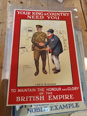 Lot 200 - World War One Recruitment Poster. Your King & Country Need You