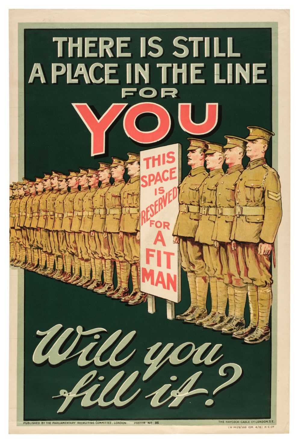 Lot 202 - World War One Recruitment Posters. Turn your