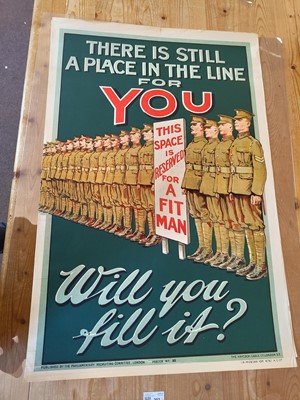 Lot 202 - World War One Recruitment Posters. Turn your Silver into Bullets at the Post Office