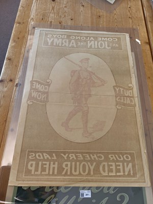 Lot 201 - World War One Recruitment Posters. Single Men Show Your Appreciation