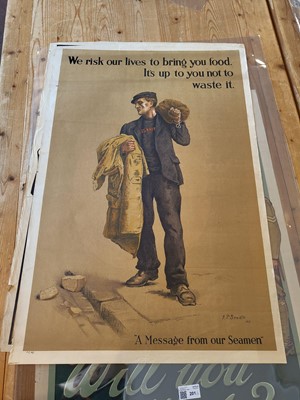 Lot 201 - World War One Recruitment Posters. Single Men Show Your Appreciation