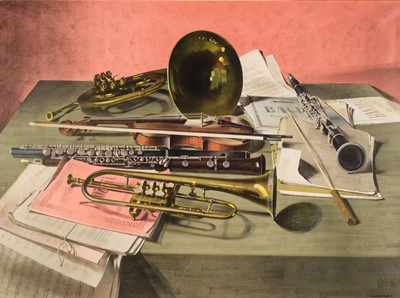 Lot 140 - Freedman, Barnett. Music, Still Life, 1951