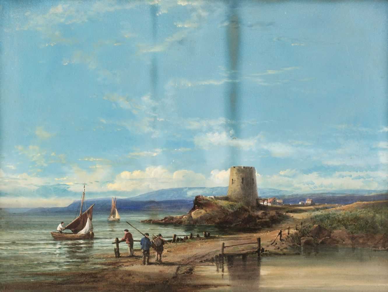 Lot 197 - West (Edgar, E). Coastal View, circa late 19th-century